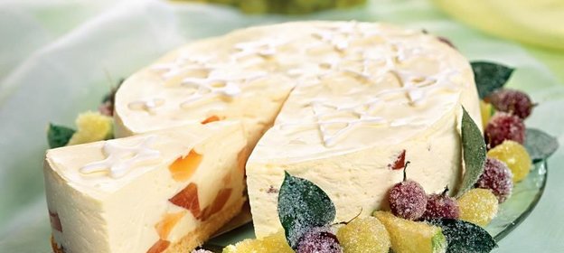 Творожный торт с грейпфрутовым желе