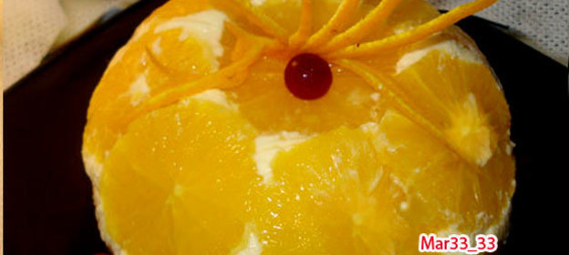 Апельсиновый шар (или апельсины в йогуртовом желе)