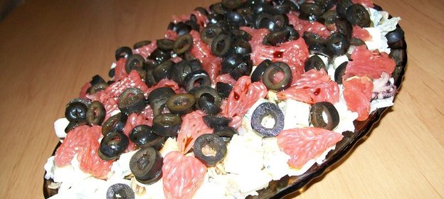 Легкий салат Морской коктейль