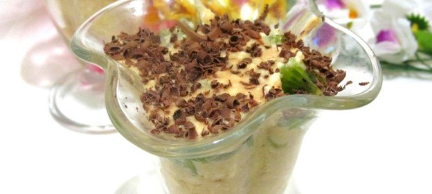 Бананово-творожный десерт