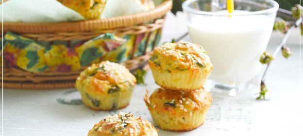 Маффины с сыром и шпинатом