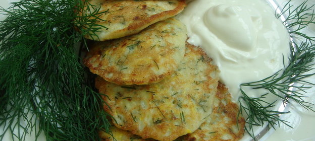 Кабачково-творожные оладьи