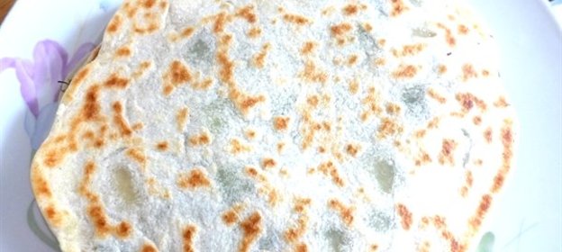 Постные лепешки с зеленью
