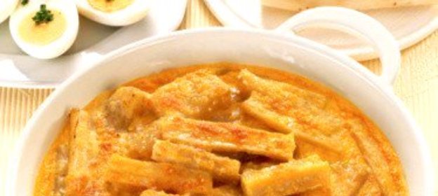 Сливочная сырная запеканка из пастернака