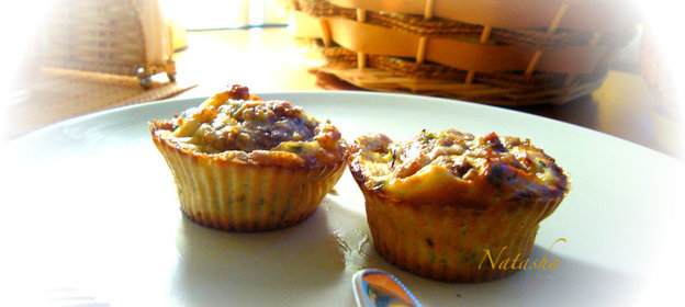 Кабачково-мясные кексики