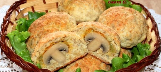 Сырно-овсяные булочки с сюрпризом