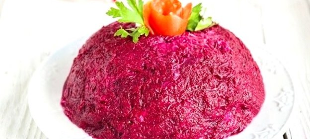 Селедка под шубой без картошки с яблоком