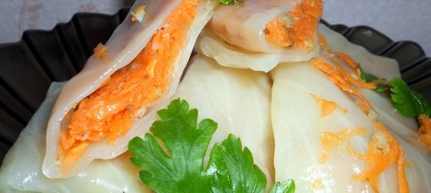 Овощные голубцы маринованные