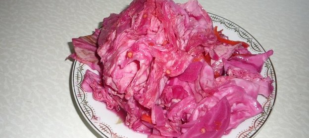 Красная соленая капуста