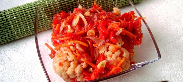 Цветная капуста в пикантном маринаде