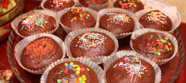 Быстрые шоколадные маффины