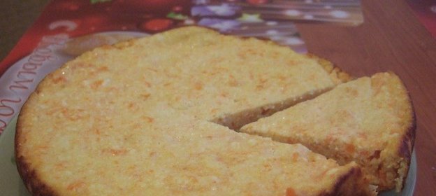 Творожно-морковная запеканка в мультиварке