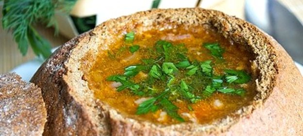 Ирландский суп в хлебе