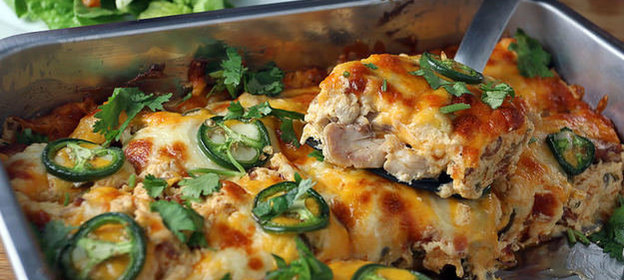 Куриная запеканка с перцем халапеньо