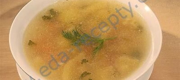 Картофельный суп на бараньем бульоне с тархуном