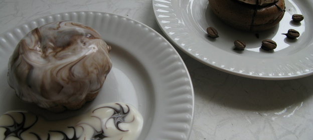 Кексики шоколадные с творожной начинкой и кексики кофейные