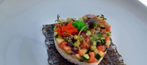 Запеканка из спаржи и риса