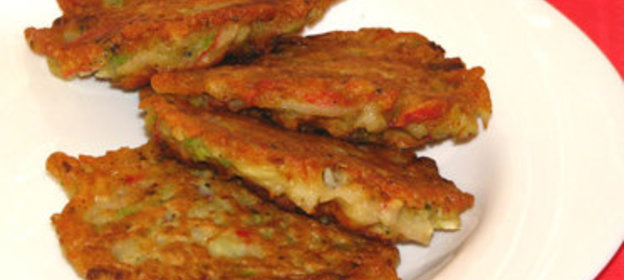 Крабовые оладьи