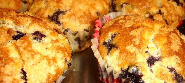 Черничные маффины