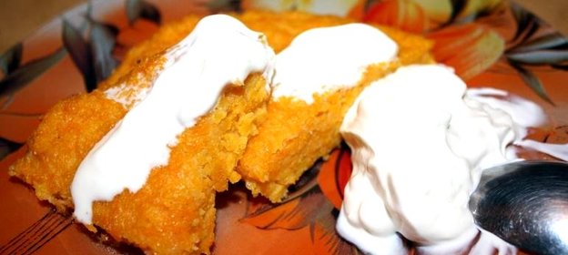 Запеканка морковная с манкой