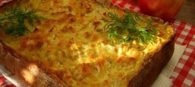 Кекс с салом и луком