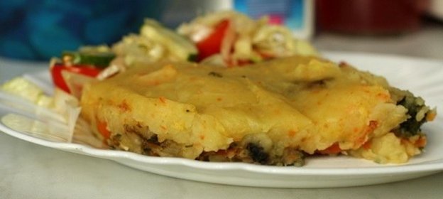 Постная запеканка из овощей