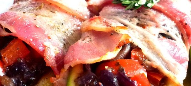 Овощи по-деревенски,запеченые в итальянском стиле