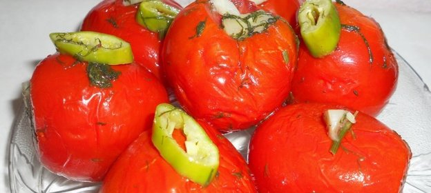 Соленые помидоры (без рассола)