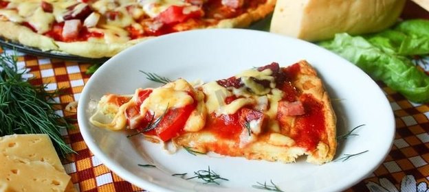 Быстрая пицца в микроволновке