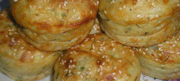 Маффины из кабачков и брынзы