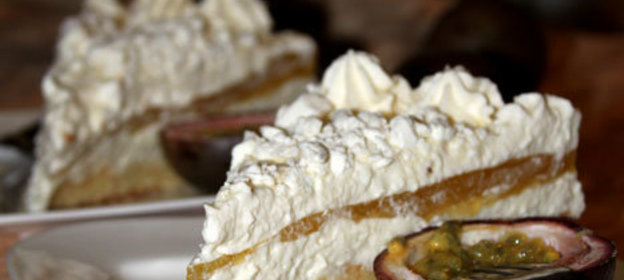 Творожный торт с желе из Маракуйи Снежок