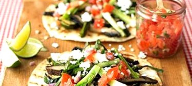 Лепешки с овощами на гриле