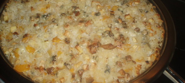 запеканка из риса и курицы