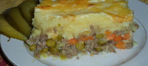 Картофельная запеканка с фаршем