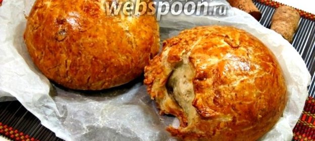 Овернский хлеб со шкварками