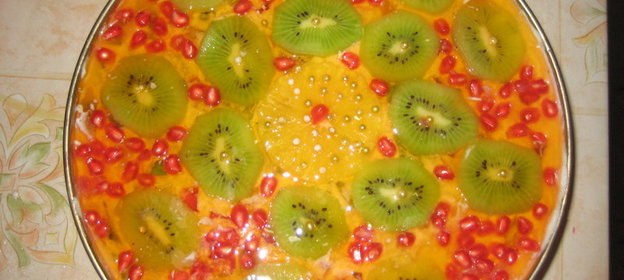 Фруктово-желейный тортГостья