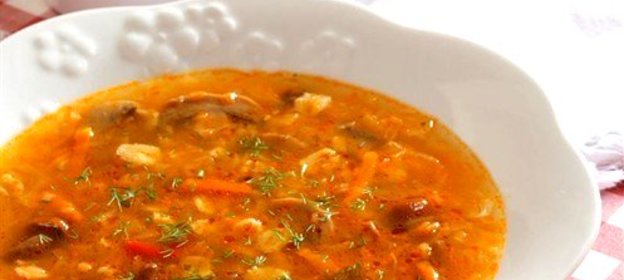 Щи из квашеной капусты на грибном бульоне