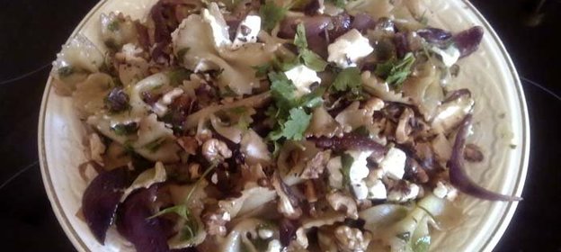 Макароны с карамелизированным луком (вариант)