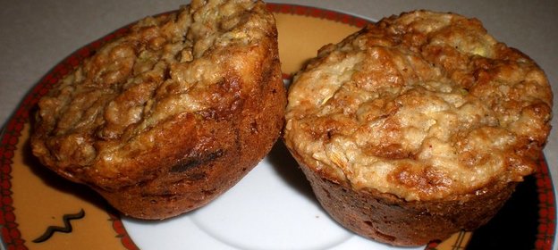 Яблочно-кабачковые маффины