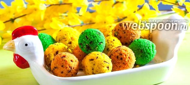 Кексики в формочках «Пасхальные яйца»