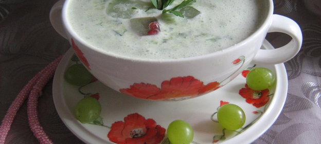 Не скучный холодный суп-капучино.(Дуэль)