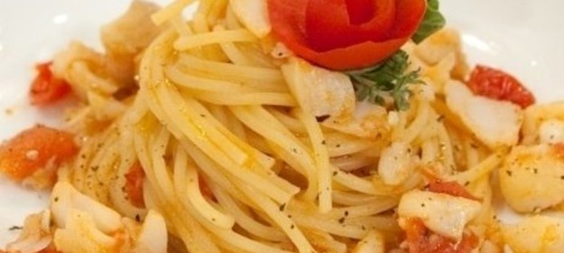 Спагетти с морским петухом и чабрецом