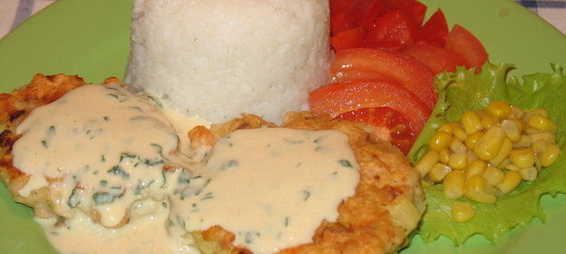 Котлеты по-приморски из горбуши