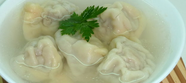 Эфам борёк чорбасы или туркменские пельмени с бульоном (Кулинарный Алфавит)