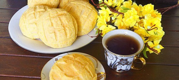 Японские булочки Melonpan