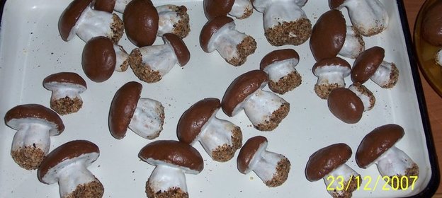печенье грибочки