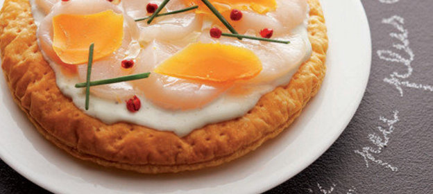 Пирог с морскими гребешками