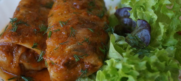 Голубцы постные с гречкой и грибами