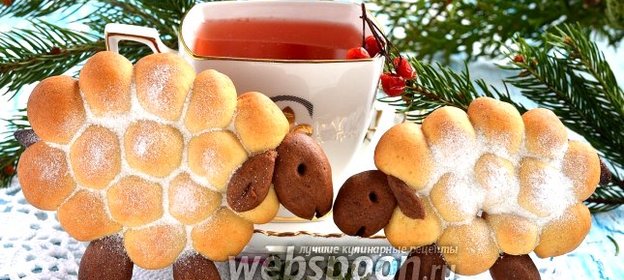 Новогоднее печенье «Овечки»