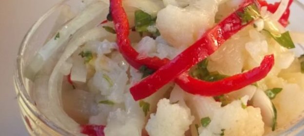 Капуста цветная в остром маринаде